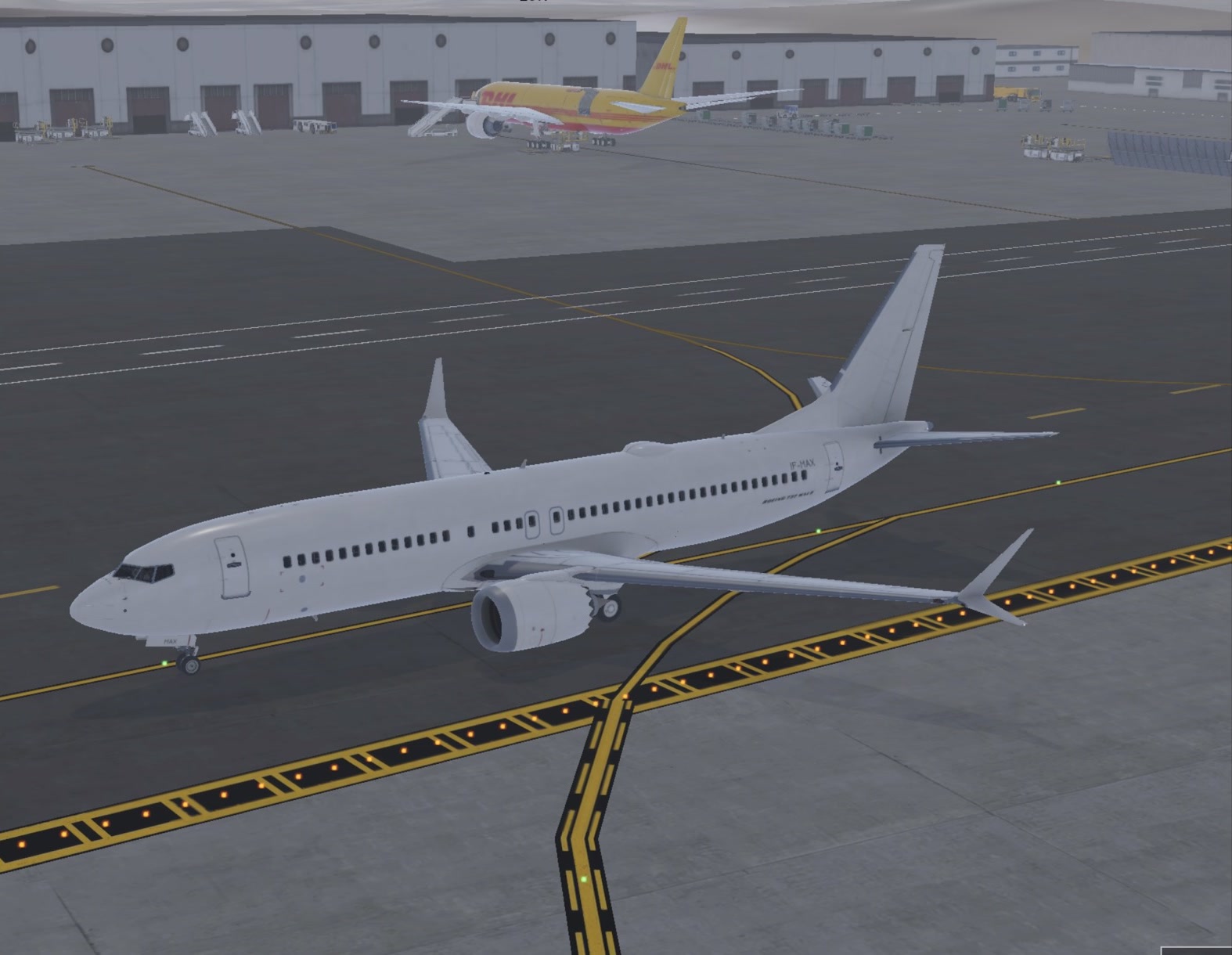 Boeing 737-8 cargo aircraft